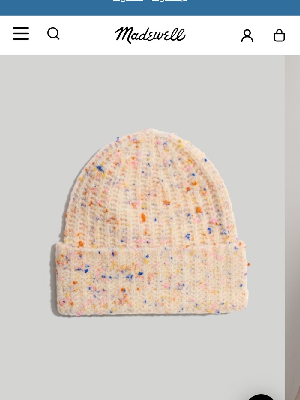 Madewell confetti chunky knit beanie